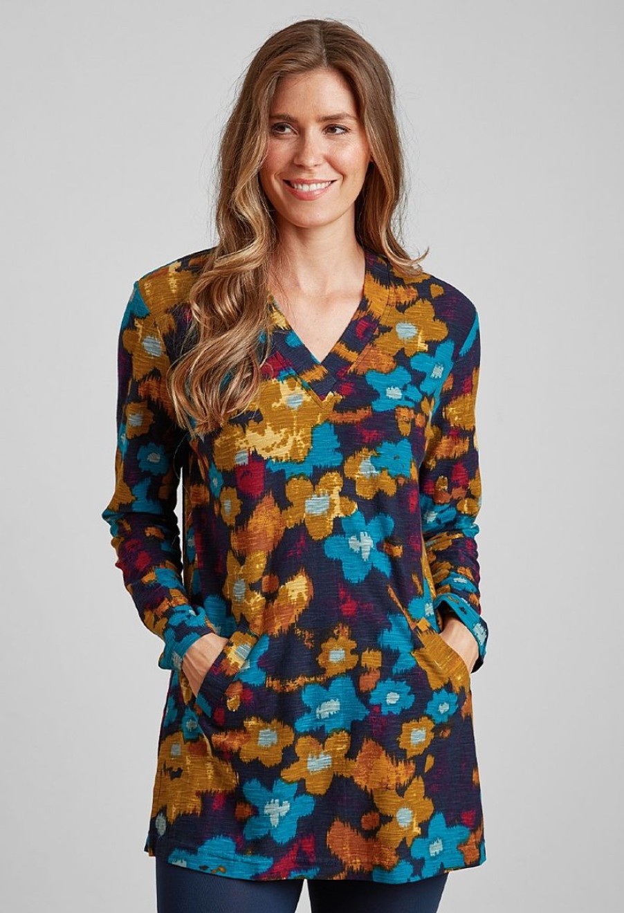 Clothing Adini  | Blurry Floral Rigel Tunic Multi